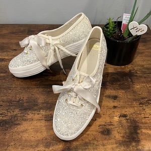 Keds x kate spade new york triple glitter sneakers